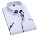 Men's Casual Summer Shirt | Korean Style Short Sleeve Cotton Button-Down Chemise - Image 12