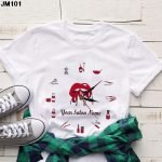 New Harajuku Women's Summer T-Shirt | 90s Nail Art Clock Graphic Tee for Ladies - Image 5