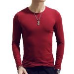Men's Long Sleeve Cotton Thermal Undershirt | Casual Full Sleeve Round Neck Tees for Spring & Autumn - Image 5