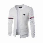 Tesla Logo Men's Printed Jacket | Comfortable Round Neck Hip Hop Sports High Street Top - Image 3