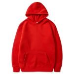 Autumn And Winter Plush Men's Sweater Large Solid Color European And American Pullover Hoodie - Image 18
