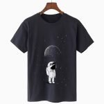 Men's Summer Round Neck T-Shirt | Casual Astronaut Print Short Sleeve Tee | Comfortable All-Match Tops - Image 5