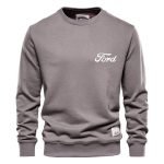 Men's Crew Neck Ford Print Sweatshirt Hoodie | 100% Cotton Casual Pullover - Image 10