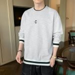 Trendy O Neck Sweatshirts | Patchwork Men's Autumn Polyester Streetwear & Hip Hop Pullovers - Image 8