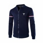 Tesla Logo Men's Printed Jacket | Comfortable Round Neck Hip Hop Sports High Street Top - Image 2