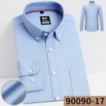 Men's Plaid Shirt | Pure Cotton Oxford Casual Long Sleeve Button-Down - Korean Fashion Trends - Image 13