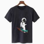 Men's Summer Round Neck T-Shirt | Casual Astronaut Print Short Sleeve Tee | Comfortable All-Match Tops - Image 4
