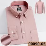 Men's Plaid Shirt | Pure Cotton Oxford Casual Long Sleeve Button-Down - Korean Fashion Trends - Image 6