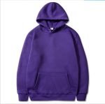 Autumn And Winter Plush Men's Sweater Large Solid Color European And American Pullover Hoodie - Image 14