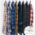 Men's Long Sleeve Plaid Shirt | 100% Cotton Regular Fit Casual Shirt for Spring & Autumn (Plus Size Available) - Image 12