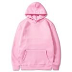 Autumn And Winter Plush Men's Sweater Large Solid Color European And American Pullover Hoodie - Image 12