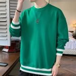 Trendy O Neck Sweatshirts | Patchwork Men's Autumn Polyester Streetwear & Hip Hop Pullovers - Image 6