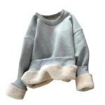 Men's Winter Fleece Thickened Sweatshirt | Loose O-Neck Hoodless Top in Solid Colors - Image 4
