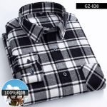 Men's Long Sleeve Plaid Shirt | 100% Cotton Regular Fit Casual Shirt for Spring & Autumn (Plus Size Available) - Image 21