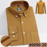 Men's Plaid Shirt | Pure Cotton Oxford Casual Long Sleeve Button-Down - Korean Fashion Trends - Image 12