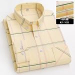 Men's Plaid Shirt | Pure Cotton Oxford Casual Long Sleeve Button-Down - Korean Fashion Trends - Image 5