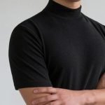 Men's Summer Fitness Short Sleeve Tee | Half High Collar Solid Basic T-Shirt - Image 5