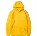 Autumn And Winter Plush Men's Sweater Large Solid Color European And American Pullover Hoodie - Image 5