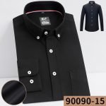 Men's Plaid Shirt | Pure Cotton Oxford Casual Long Sleeve Button-Down - Korean Fashion Trends - Image 28