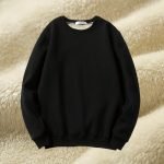 Men's Winter Fleece Thickened Sweatshirt | Loose O-Neck Hoodless Top in Solid Colors - Image 2