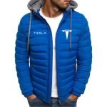 Unisex Tesla Car Logo Hoodies | Cotton Zipper Parka Coats for Winter & Autumn - Image 9