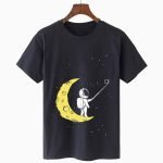 Men's Summer Round Neck T-Shirt | Casual Astronaut Print Short Sleeve Tee | Comfortable All-Match Tops - Image 2