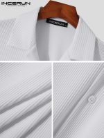 American Style Casual Men's Solid Blouse | Loose Comfortable Pleated Short Sleeve Shirt (S-4XL) - Image 6