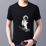 Men's Summer Round Neck T-Shirt | Casual Astronaut Print Short Sleeve Tee | Comfortable All-Match Tops - Image 18