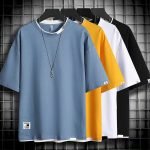 Trendy Summer Men’s T-Shirts | Solid Hip Hop Casual Tees | Street Brand Short Sleeve Tops - Image 5