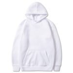 Autumn And Winter Plush Men's Sweater Large Solid Color European And American Pullover Hoodie - Image 16