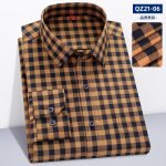 Men's New Plaid Long Sleeve Cotton Shirt – Casual Dress Shirt with Chest Pocket, Regular-Fit - Image 13