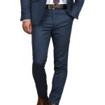 Gorgeous Slim Dark Blue Wedding Suit | Tailor-Made Men's Tuxedo & Business Attire - Image 2