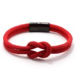 Fashion Men's Rope Bracelet – Concentric Knot Stainless Steel Camping Survival Jewelry - Image 8