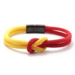 Fashion Men's Rope Bracelet – Concentric Knot Stainless Steel Camping Survival Jewelry - Image 12