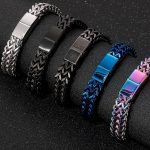 Solid Stainless Steel Men's Bracelet – Engravable Wrist Chain with Custom Logo, Name & Date - Image 4