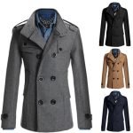 Men's Woolen Overcoat | Double Breasted Thickened Jacket for Winter - Image 2
