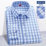 Men's New Plaid Long Sleeve Cotton Shirt – Casual Dress Shirt with Chest Pocket, Regular-Fit - Image 9