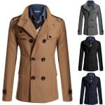 Men's Woolen Overcoat | Double Breasted Thickened Jacket for Winter - Image 6