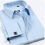 Men's Classic French Cufflinks Shirt – Brand Long Sleeve Formal Dress Camisa Masculina - Image 9