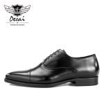 Men's Handmade Square Toe British Shoes | Genuine Leather Formal Dress Shoes - Image 4