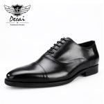Men's Handmade Square Toe British Shoes | Genuine Leather Formal Dress Shoes - Image 3