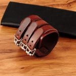 TYO Classic Men's Adjustable Leather Cuff Bracelet – Three Layer Punk Rock Jewelry in Black/Brown - Image 7