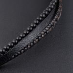 Charm Rope Men's Bracelet – Magnetic Stainless Steel, Natural Stone & Leather Volcanic Bead Chain - Image 17