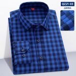 Men's New Plaid Long Sleeve Cotton Shirt – Casual Dress Shirt with Chest Pocket, Regular-Fit - Image 5