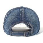 Vintage Washed Cotton Baseball Cap – Unisex Denim Dad Hat, Adjustable Trucker Style - Image 7