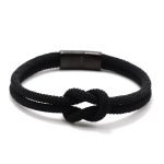 Fashion Men's Rope Bracelet – Concentric Knot Stainless Steel Camping Survival Jewelry - Image 13