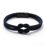 Fashion Men's Rope Bracelet – Concentric Knot Stainless Steel Camping Survival Jewelry - Image 6