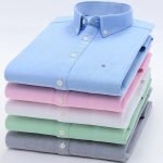Men's New Plaid Long Sleeve Cotton Shirt – Casual Dress Shirt with Chest Pocket, Regular-Fit - Image 2