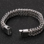 Solid Stainless Steel Men's Bracelet – Engravable Wrist Chain with Custom Logo, Name & Date - Image 5