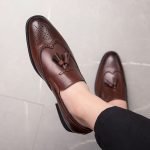Big Size 38-48 Men’s Brogue Oxford Dress Shoes | PU Leather Loafers with Tassel for Gentlemen - Image 6